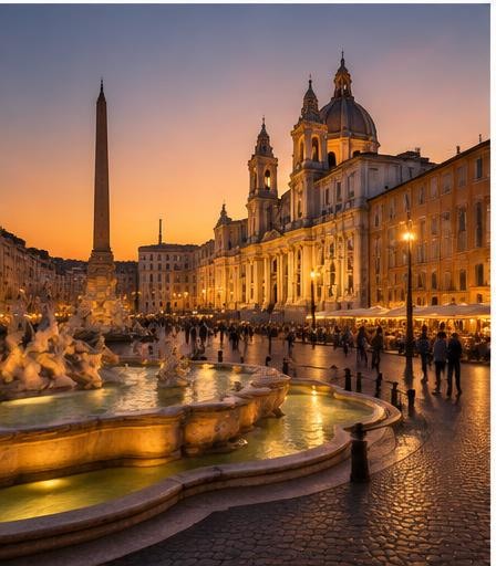 Golf cart at sunset: golden Rome with aperitivo — 5