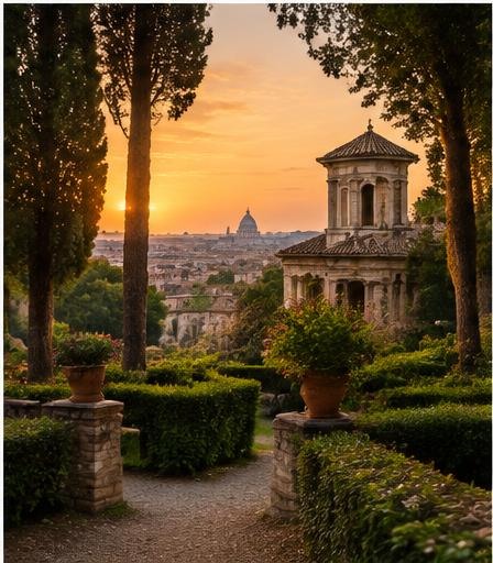 Golf cart at sunset: golden Rome with aperitivo — 7