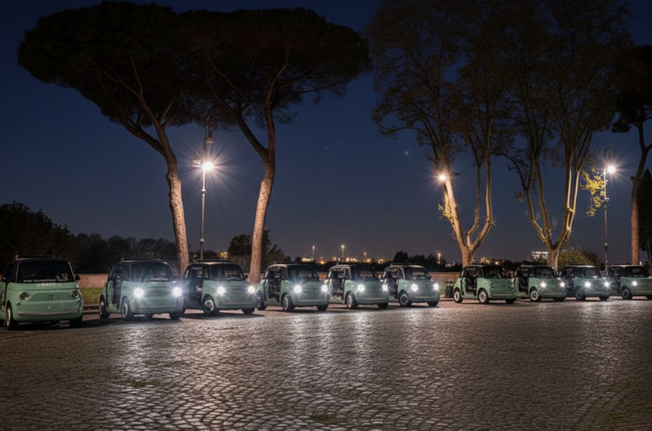 Topolino sunset drive: Rome's golden glow — 4