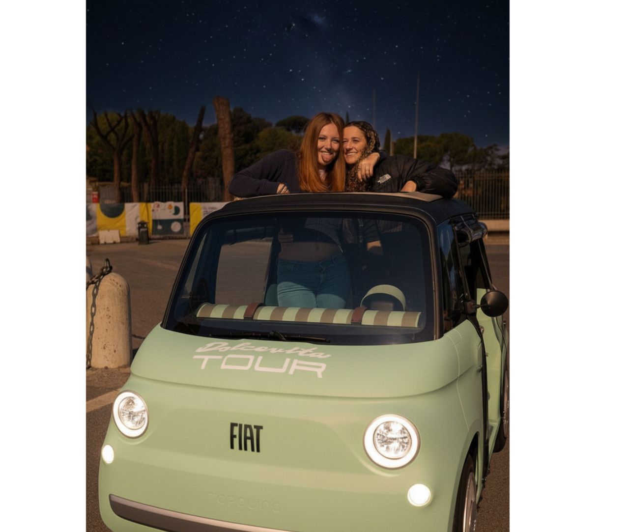 Topolino sunset drive: Rome's golden glow — 3